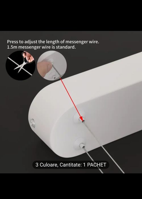 Lustra suspendata ovala