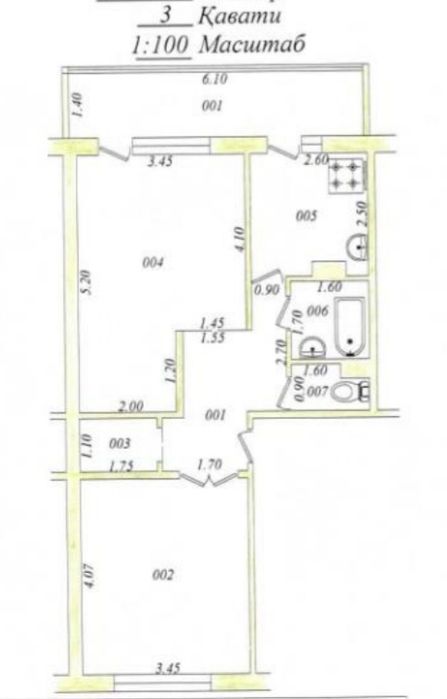 2 xonali kvartira sotiladi. Продаётся 2х комнатная квартира.
