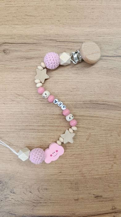 Дървен клипс с име