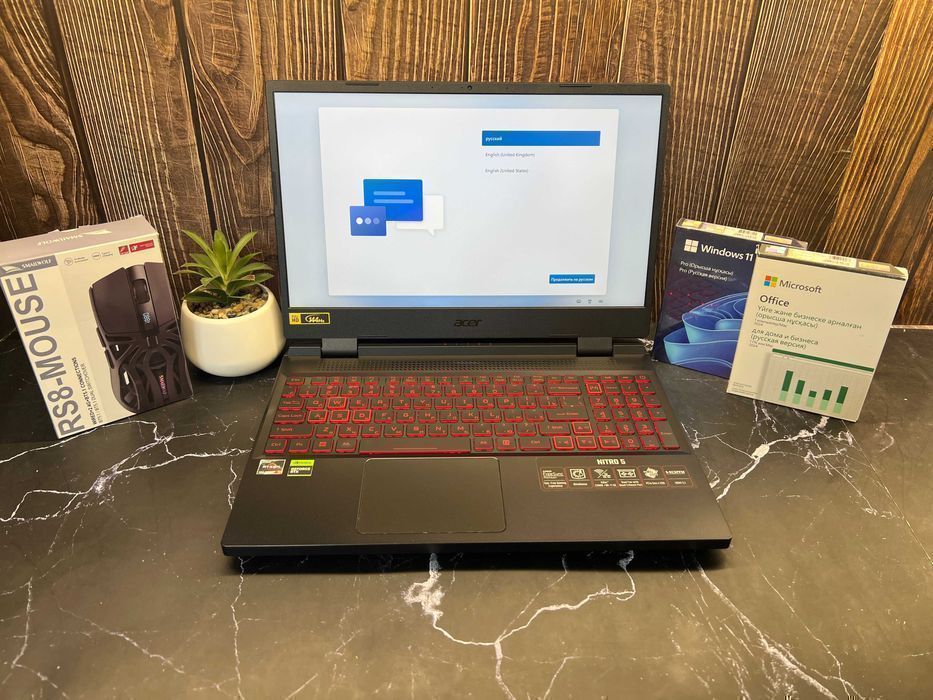 Acer Nitro 5 – игровой ноутбук в отличном состоянии RTX3050 | Ryzen