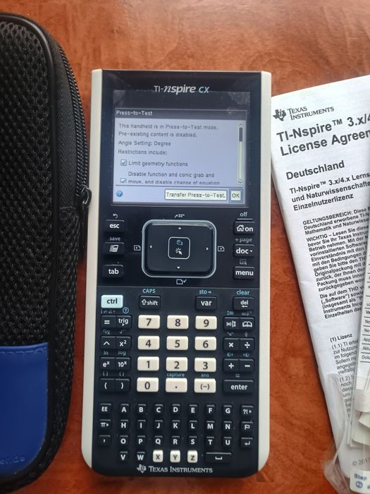 Calculator grafic TI-Nspire CX – NOU, 0 ore, Full Box + Licență