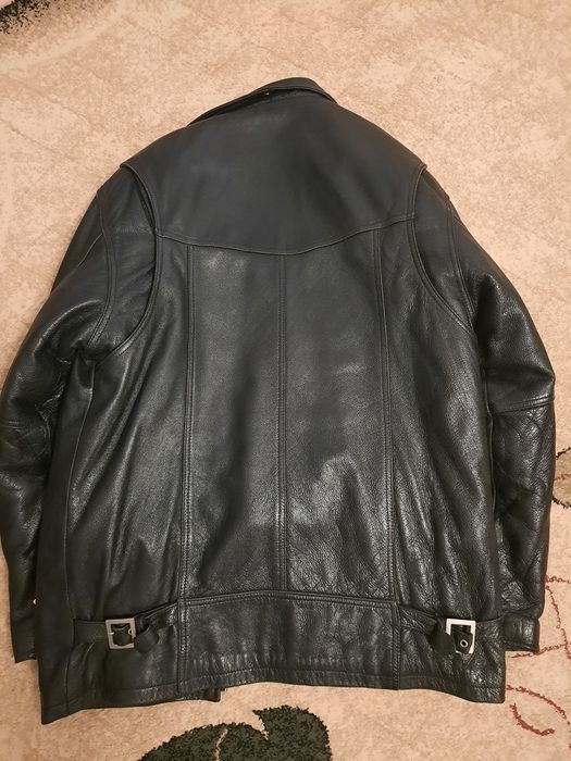 Кожа и цигейка .куртка мужская 52р