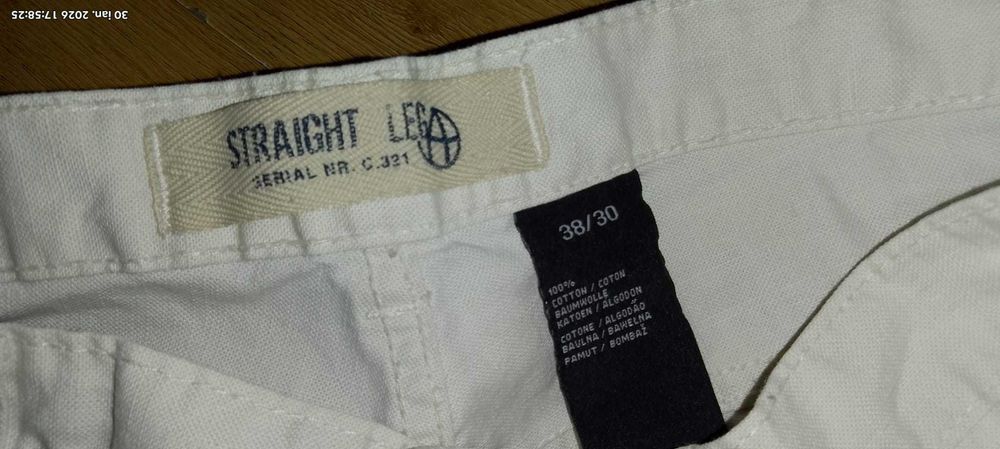 Pantaloni bărbați C&A XL – bej/crem, bumbac, stare foarte bună