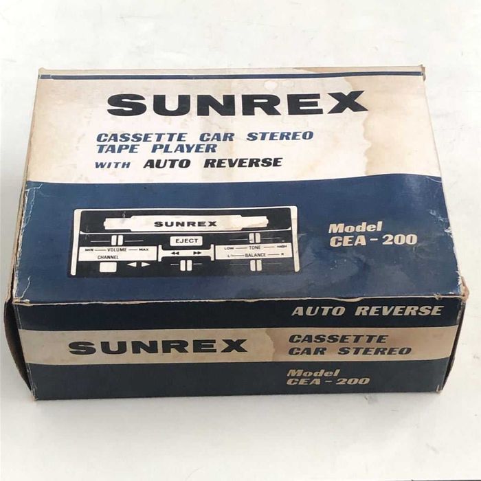 SUNREX CEA200 Cassette Car Stereo Tape Player Auto Reverse Casetofon OCEAN Masina Vintage Retro