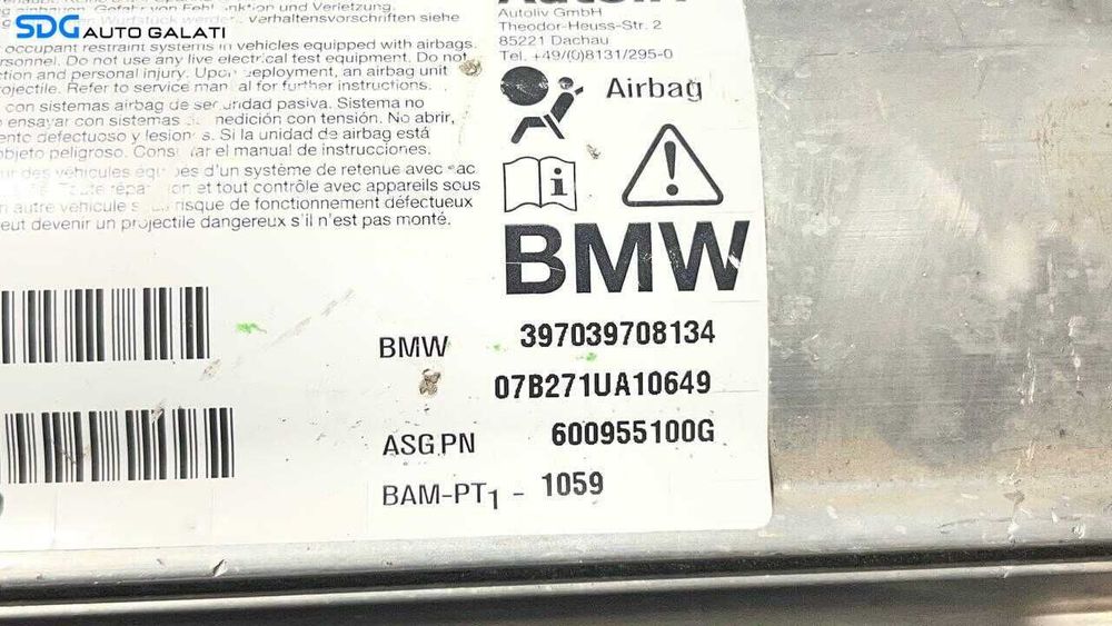 Airbag Pasager BMW Seria 5 E61 2004 - 2010 Cod 397039708134 [Lr0983]