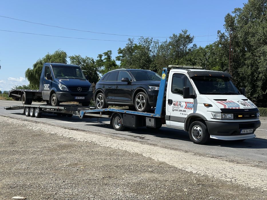 Tractari Auto Non-Stop Asistenta rutiera Platforma auto