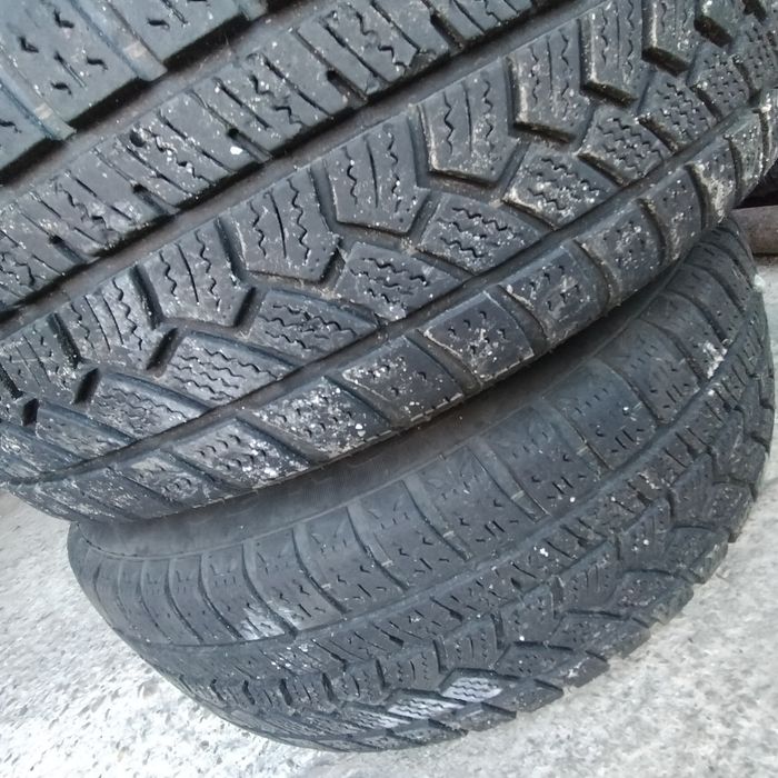 Vand 4 roti (jante + anvelope, Fiat, Opel , Chevrolet, Alfa Mito) de iarna 185 65 15, 4x100 et43