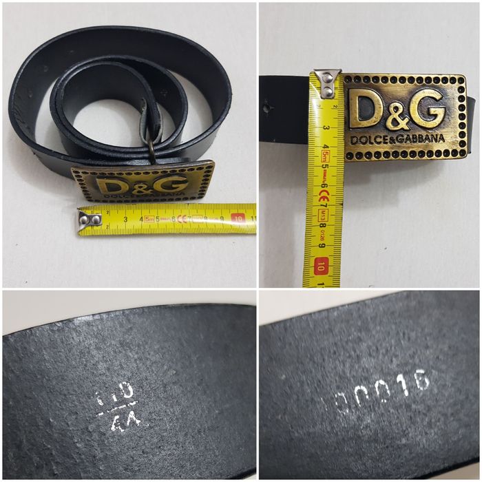 Curea D&G reglabilă centura Dolce Gabbana piele naturală neagră, alamă