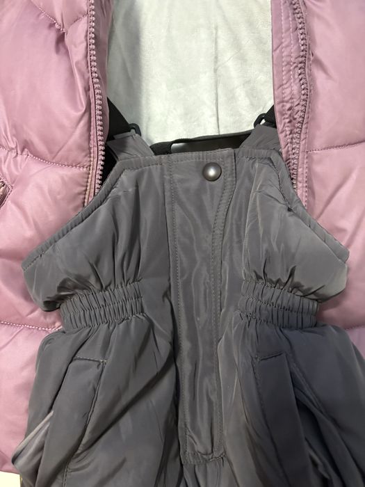 Зимняя куртка с комбинезоном для девочки