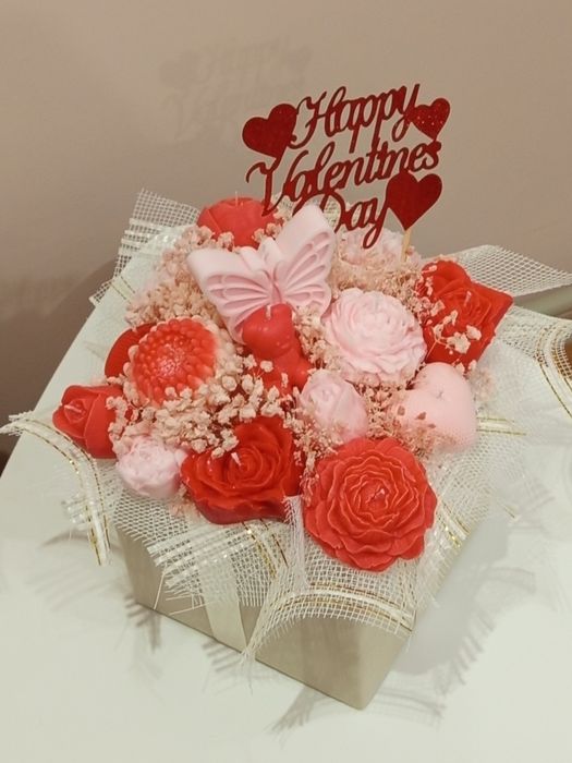 Букети от соев восък в луксозна кутия