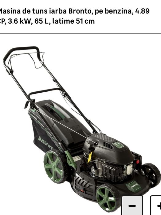 Masina tuns iarba Bronto , cu tractiune spate