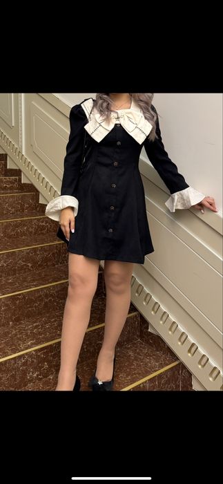 Платье черный размер М