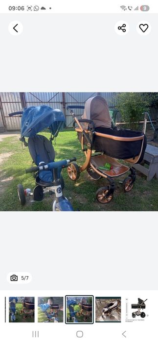 Carucior Visoli Gold Pliabil plus