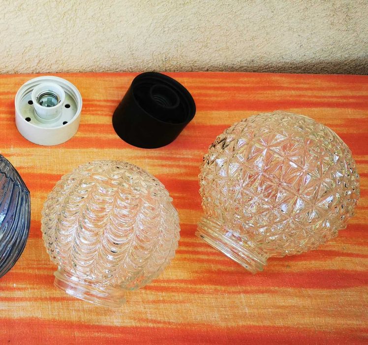 abajur glob componente sticla piese pt lustre lampi veioze vechi