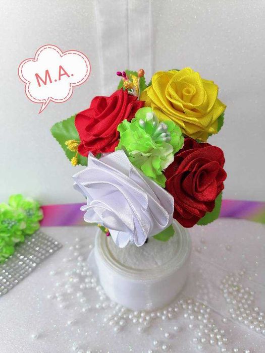 Диадема с цветя за народни танци