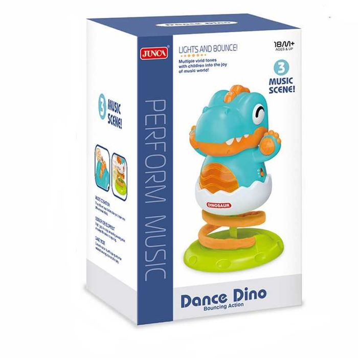 Подскачащ Динозавър с музика и светлини