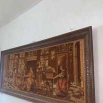 Tblou in rama de lemn catifea