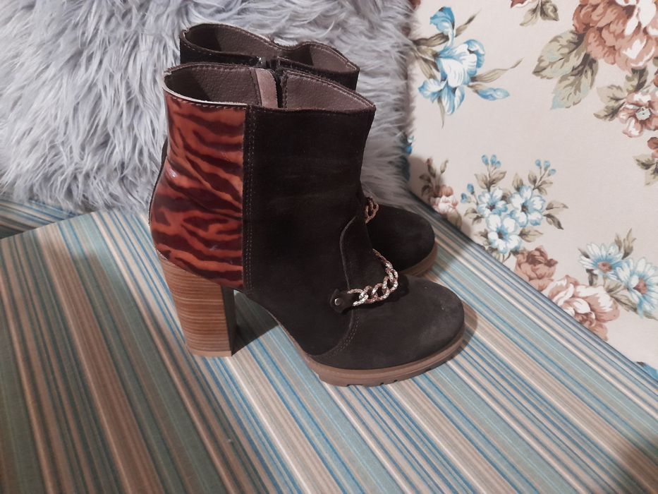 Високи и топли боти 40 номер,естествена кожа