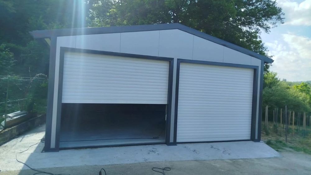 Garaj Metalic 4 x 5.5m la Comanda | Garaj Auto | Panouri Sandwich | Montaj Inclus