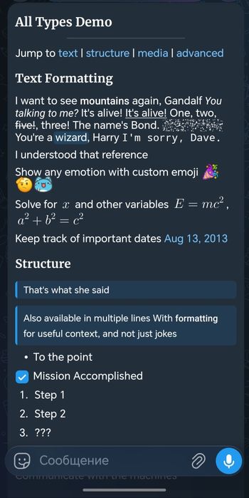 Telegram bot xizmatlari