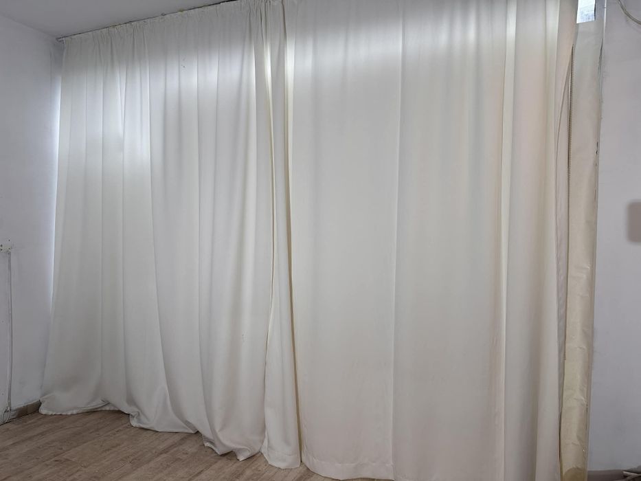 2бр завеси, цвят екрю