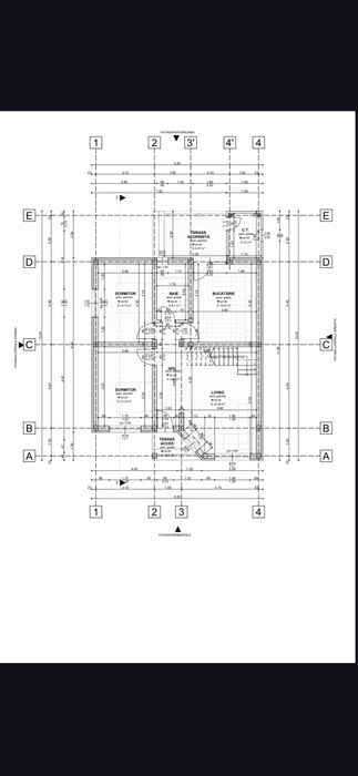 Casa  Ciurbesti cu scara interioara si  placa de beton !