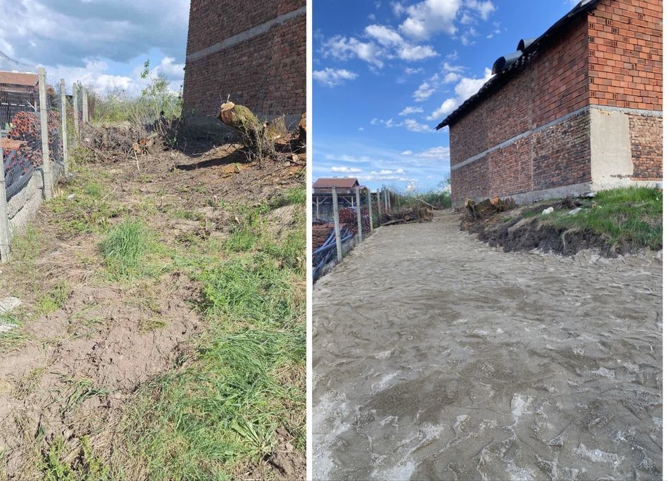 Изкопни услуги с мини багер 1.8 т, самосвал и комбиниран багер