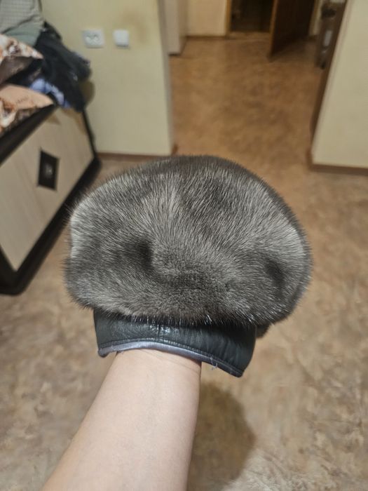Шапка норковая б/у