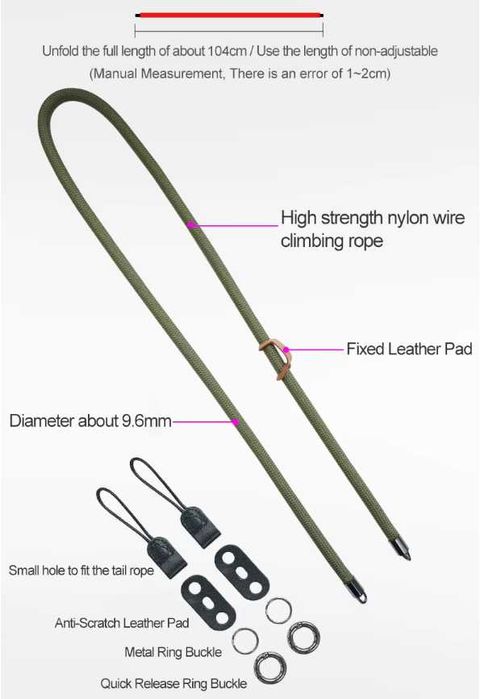 Ремък за врат за фотоапарат – Canon, Nikon, Sony, Lumix, Fujifilm