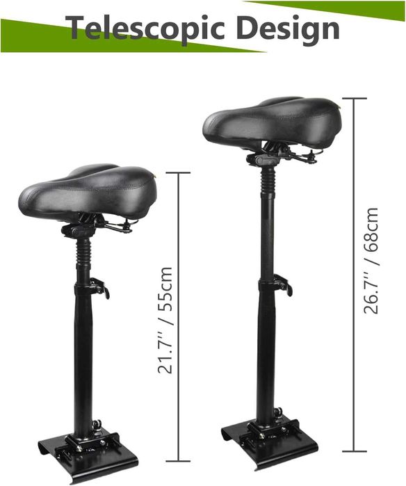 Scaun Trotineta Electrica KALLAK Universal Reglabil Sezut Moale cu Suspensie Compatibil Segway Ninebot Max G30P Gotrax GXL V2 Pliabil Negru