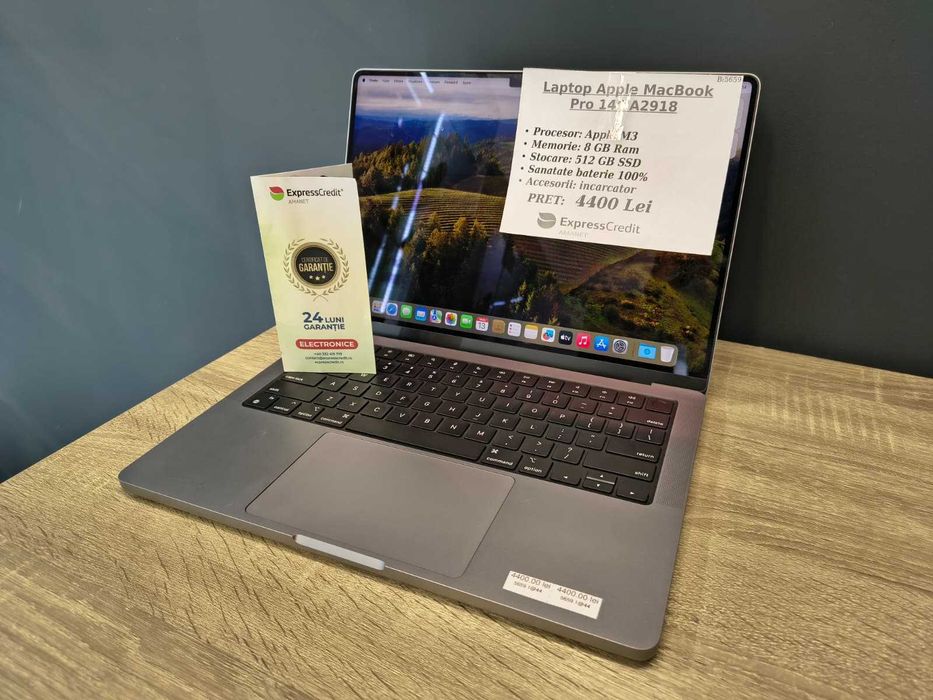 (AG51) Apple Mackbook Pro 14" b5659 - Garantie 2 ani!