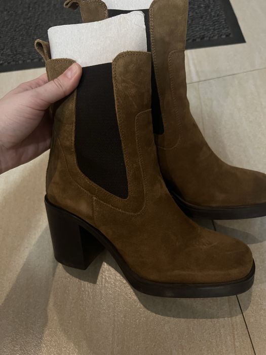 Ботинки 39 zara натуральная кожа
