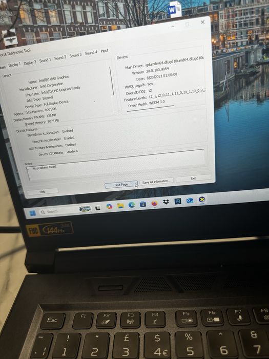 Acer Predator 17 inch, i9 11th Gen Intel(R), Geforce Rtx 3070 8GB