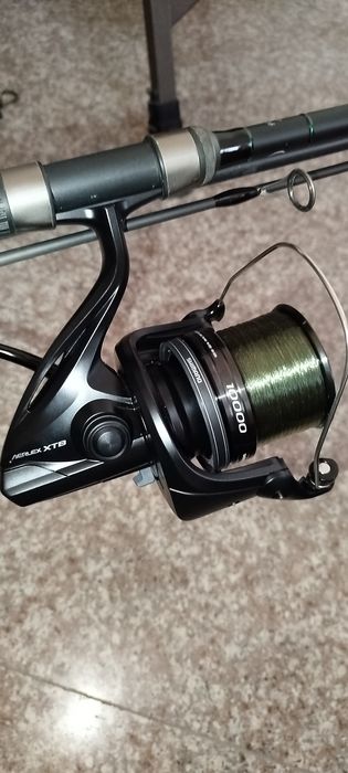 Шаранджийски сет , въдици и макари Shimano, калъф, стол и кеп