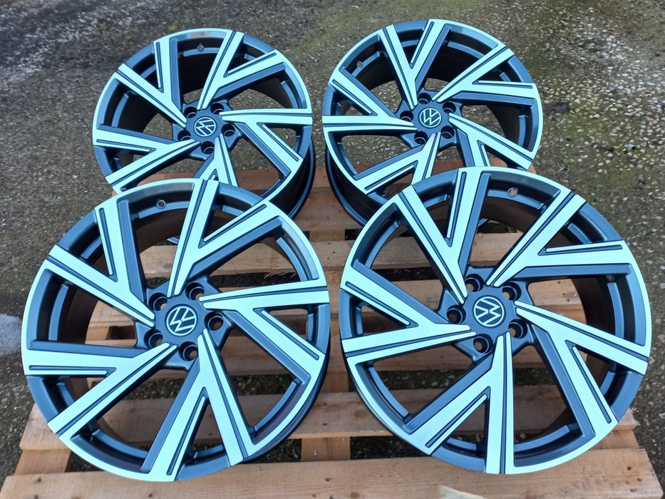 19.Vw Gunmetal Polish 8ж ет40 Golf Passat Tiguan Audi A3 A4 A6 A8 Q3 5