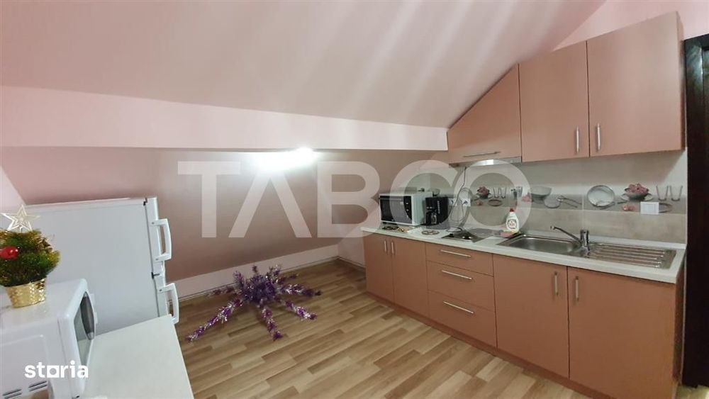 Apartament de inchiriat  56 mpu 2 camere mansarda in vila Selimbar