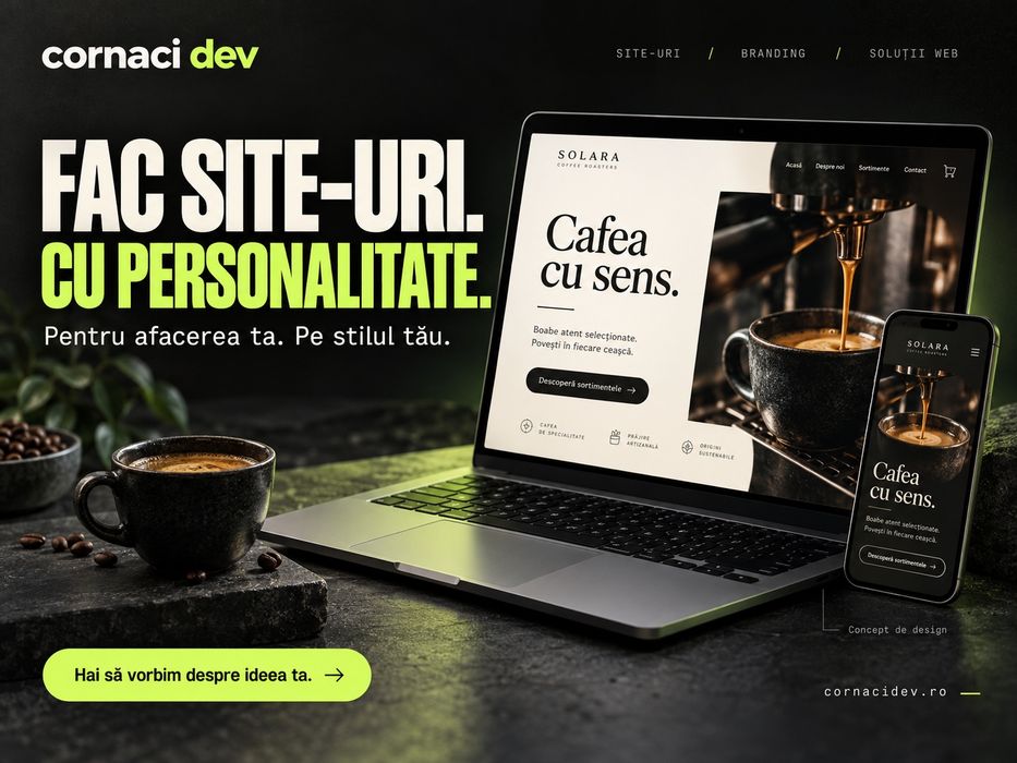 Creare site-uri, magazine online și aplicații Web / iOS / Android