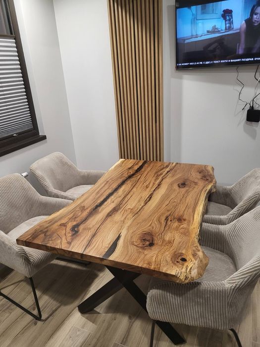 Плот за маса от дъб рустик