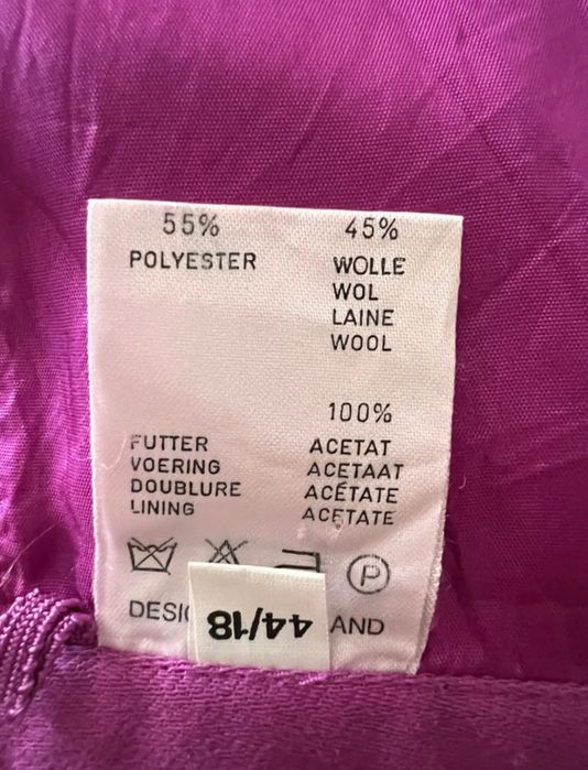 Fustă fuchsia lână
