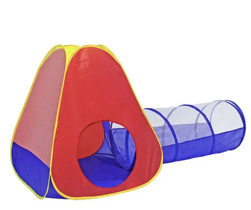 Палатка с тунелем детская. Новая