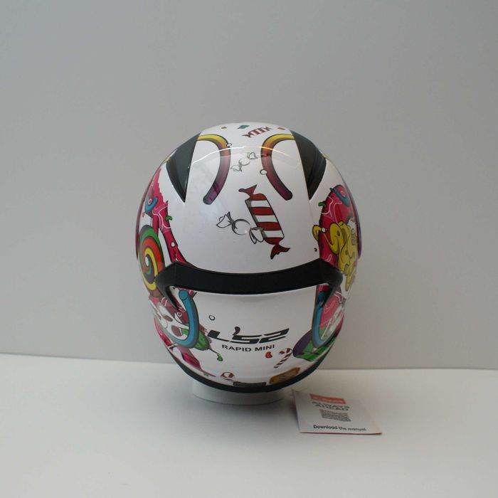 Каска за мотор LS2 RAPID MINI CRAZY POP  размер M 51-52cm.