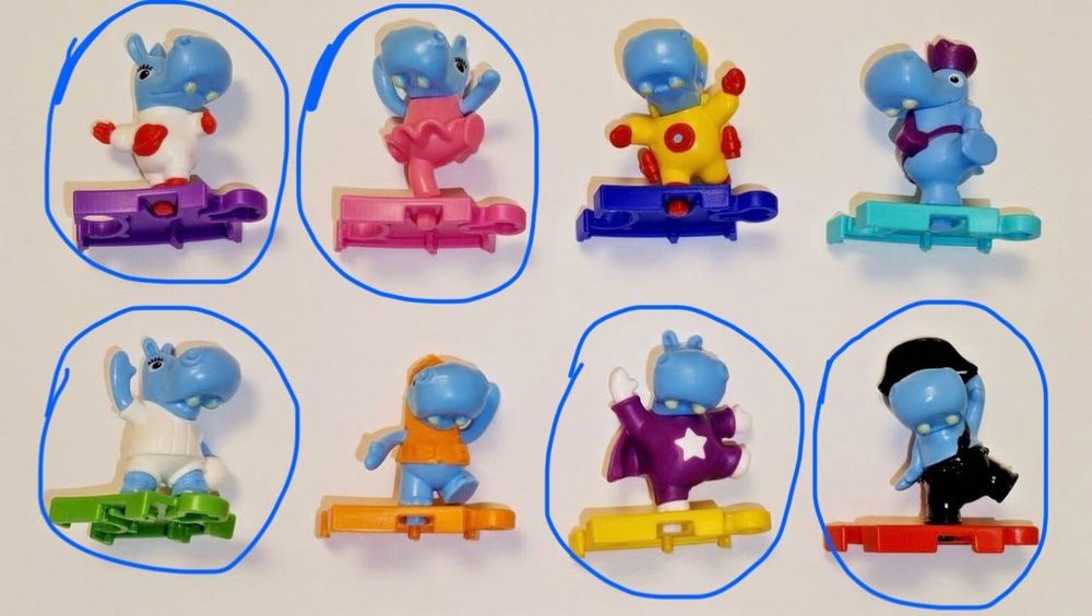 Бегемотики из Kinder Surprise