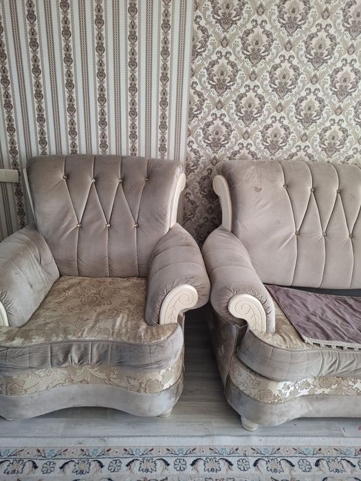 Мебель тройка. Диван, софа и кресло.