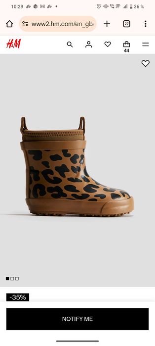 Сапожки для девочек новые H&M