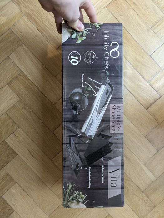 Tăietor de legume cu mandolină cu 5 moduri de tăiere. Infinity Chefs