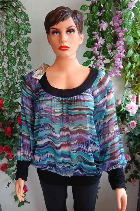 Стилни дамски блузи кенарени,памучни и копринени.