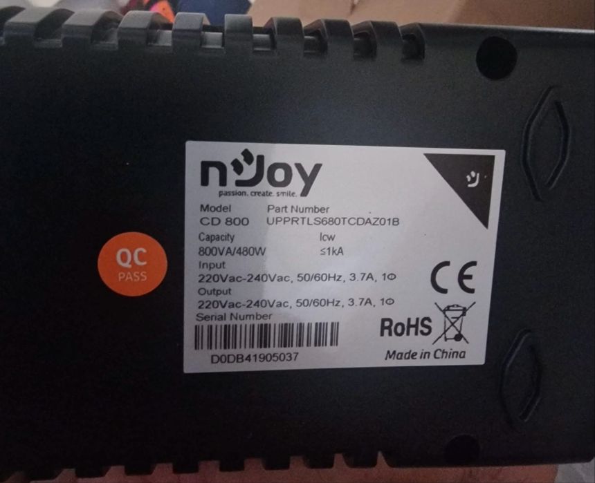 UPS N-JOY nou cu eticheta