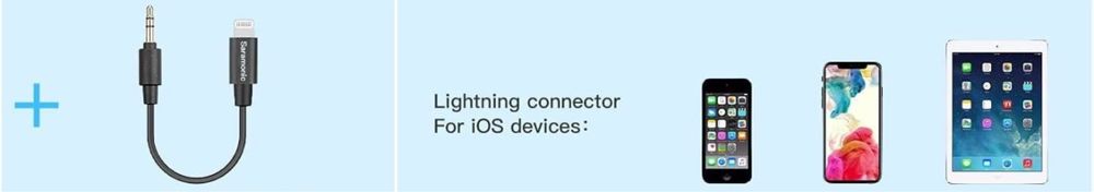 Saramonic Blink500 B2 Lighting 3.5mm Iphone va kamera uchun mikrofon