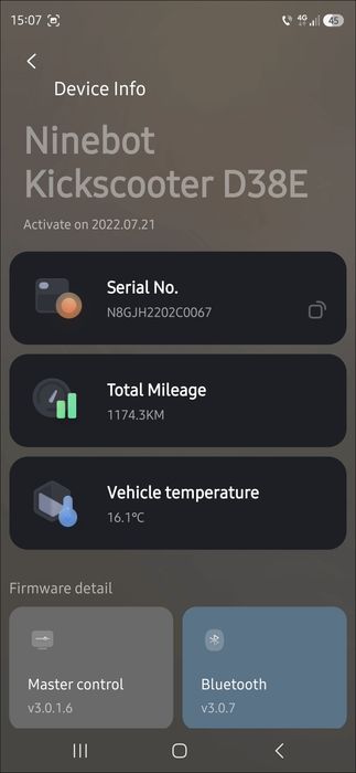 Vând trotineta electrica NINEboot