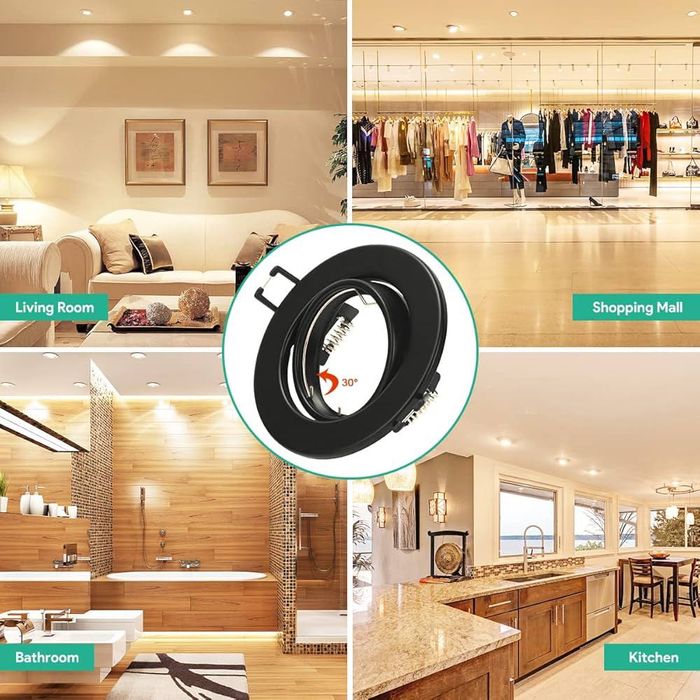 Нови лунички за вграждане GU10 – комплект 6 броя